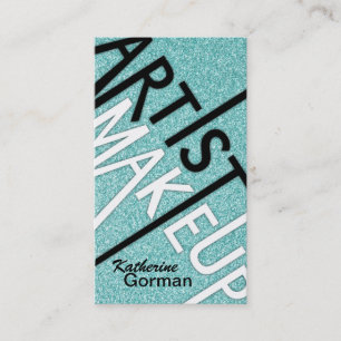 Glitzer-Make-upkünstler-Geschäfts-Karten Visitenkarte