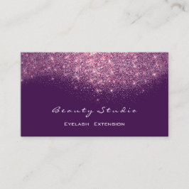 Glitzer Makeup Artist Blogger Lash Lila Pink Visitenkarte