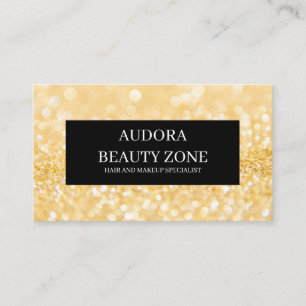 Glitzer Makeup Artist Visitenkarte