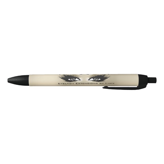 Glitzer Makeup Eyes Lashes Name Ivory Eyes Kugelschreiber (Unterseite)