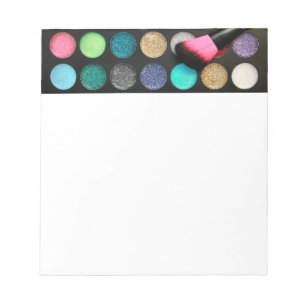 Glitzer Makeup Notepad Notizblock