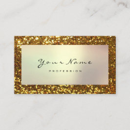 Glitzer Makeup Stylist Fashion Blogger Violet Gold Visitenkarte