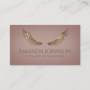 Glitzer Mascara Lash Extension Golden Pink Karte