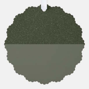 Glitzer & Matte Green Paper Ornament Card (Maßgesc Karte