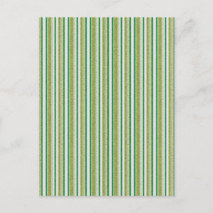 Glitzer mit grünen Streifen Postkarte