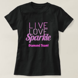 Glitzer mit magerem Zitat rosa hinzufügen T-Shirt