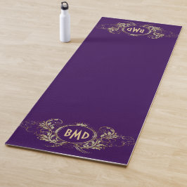 Glitzer  mit schwarzen und Imitaten Yogamatte