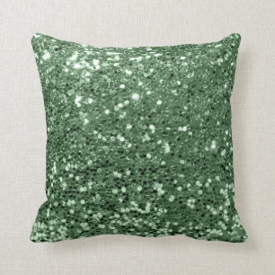 Glitzer-ModeSequin erröten Gras-Grün-Zauber Kissen