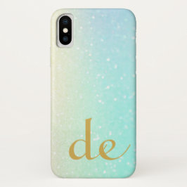 Glitzer Monogram Gold Moderne Chic Case-Mate iPhone Hülle