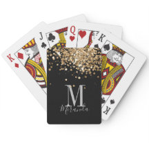 Glitzer-Monogramm-individuelle Name