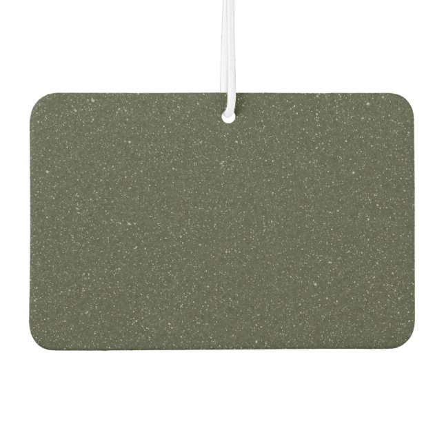 Glitzer Moss Green Custom Air Freshener Autolufterfrischer (Vorderseite)