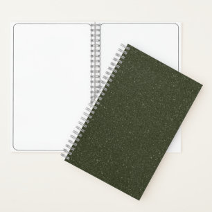 Glitzer Moss Green Sketchbook anpassen Notizbuch
