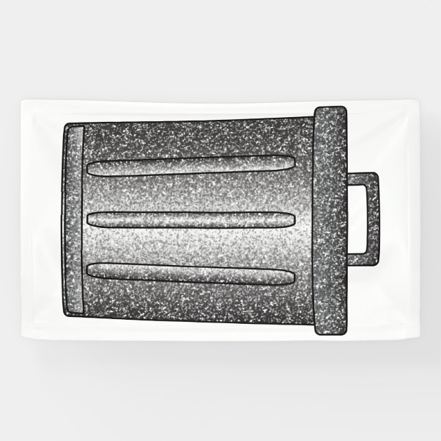 Glitzer-Mülleimer Banner (Horizontal)