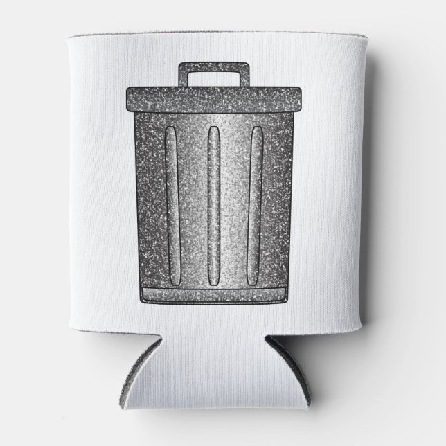 Glitzer-Mülleimer Dosenkühler (Vorderseite)