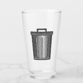 Glitzer-Mülleimer Glas