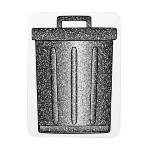 Glitzer-Mülleimer Magnet