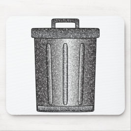 Glitzer-Mülleimer Mousepad