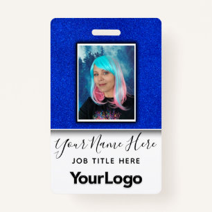 Glitzer Name des Beruflichen Fotos der Unternehmen Ausweis