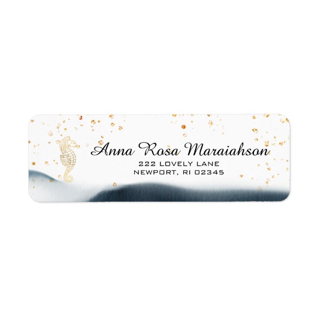 *~*Glitzer Ocean Nautical Beach MORSE Gold (Vorne)