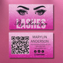 Glitzer Ombre Elegant Lash Scannable QR Code