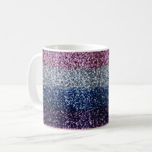 Glitzer Ombre Lila Blue Kaffeetasse