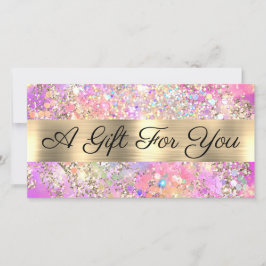 Glitzer Opal-Geschenkgutschein