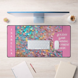 Glitzer Opal Holographic Modern Collection Schreibtischunterlage