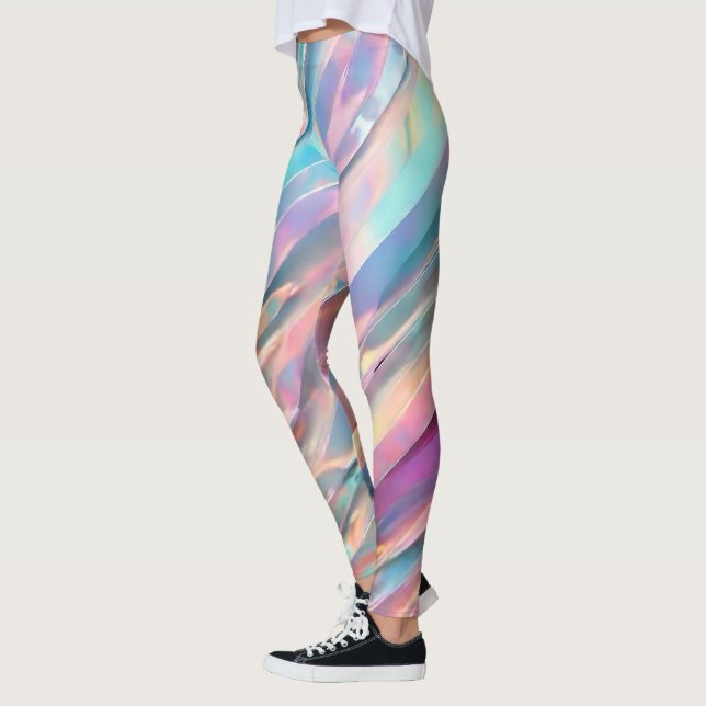 Glitzer Opal Holographic Trendy Collection Leggings (Links)
