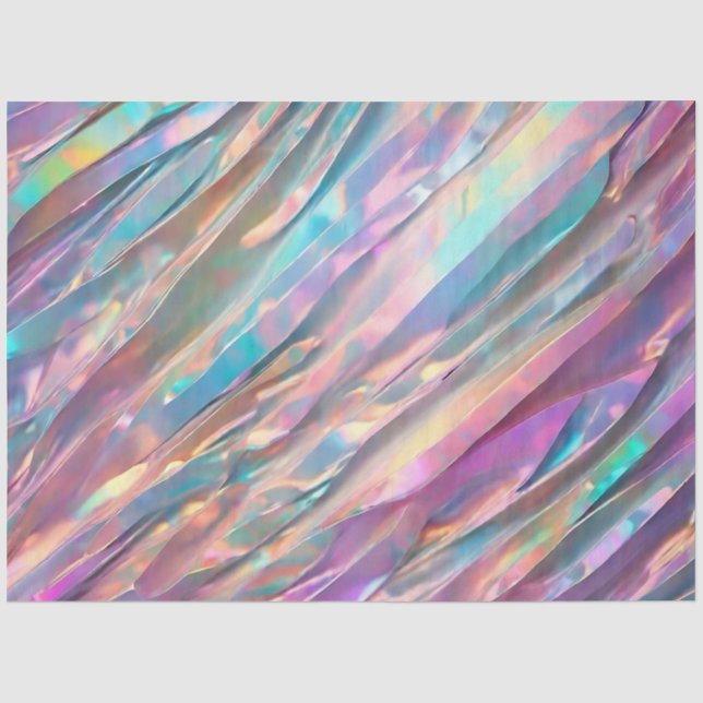 Glitzer Opal Holographic Trendy Collection Seidenpapier (Vorderseite)