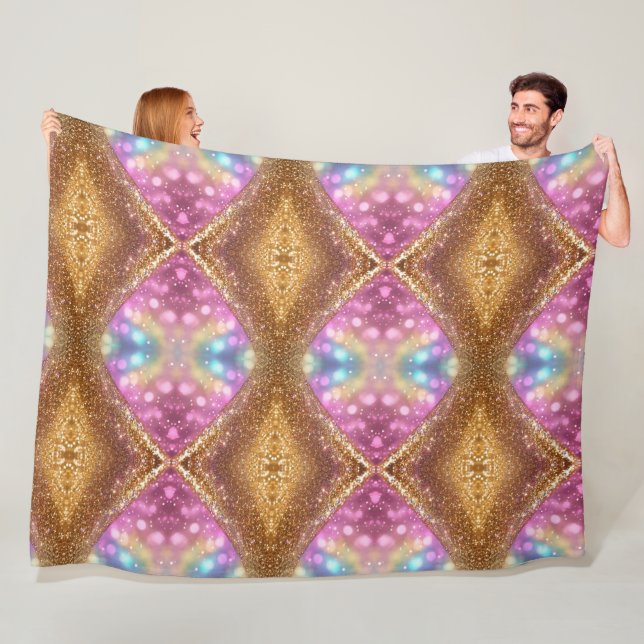 Glitzer Opal Popular Holographic Collection Fleecedecke (Beispiel)
