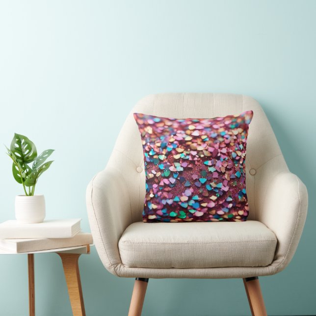 Glitzer Opal Trendy Holographic Collection Kissen (Stuhl )