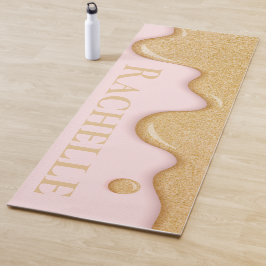 Glitzer Paint Tropfen Yoga Mat Yogamatte