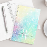 Glitzer Pastel Bokeh Girly Colorful Pattern Planer<br><div class="desc">Ein wunderschönes pastellfarbenes Glitzer-Muster,  das Sie mit Ihren individuellen Details personalisieren können.</div>