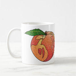 Glitzer Peach Kaffeetasse