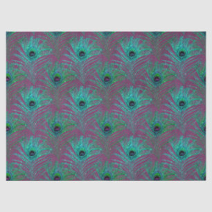 Glitzer Peacock Feather Serie Design 6 Seidenpapier