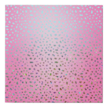 Glitzer Pink Cheetah Print Leinwand
