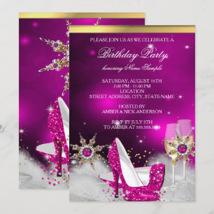Glitzer Pink High Heel Shoes Silver Gold Champagne Einladung