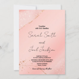 Glitzer Pink Hochzeitseinladungen Einladung