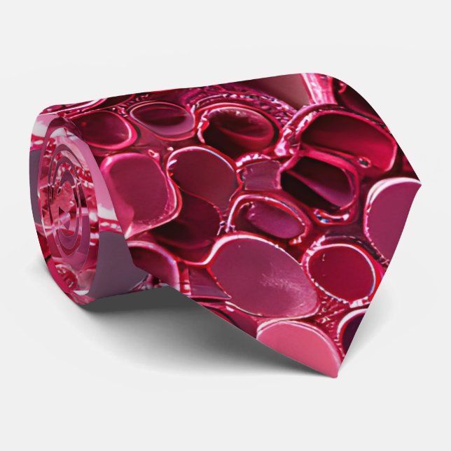 Glitzer Pink Sequin Neck Tie Krawatte (Gerollt)