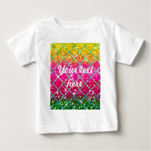 Glitzer Pink Snakeskin Baby T-shirt