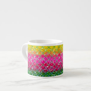 Glitzer Pink Snakeskin Espressotasse