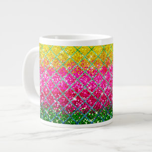 Glitzer Pink Snakeskin Jumbo-Tasse