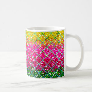 Glitzer Pink Snakeskin Kaffeetasse