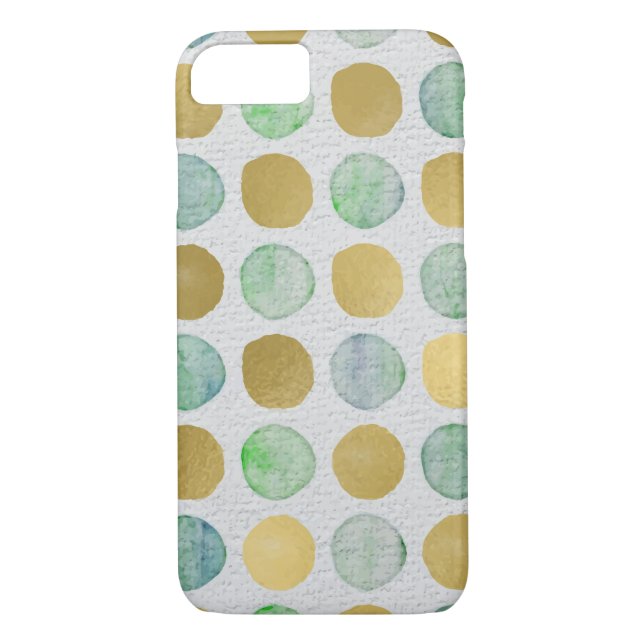 Glitzer Polka Dot Pattern Case-Mate iPhone Hülle (Rückseite)