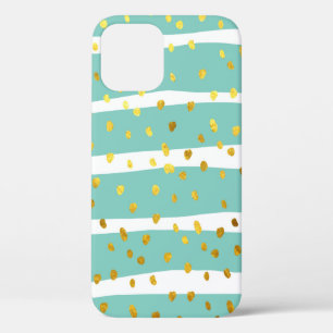 Glitzer Polka Punkte und Streifen Illustrationsmus Case-Mate iPhone Hülle