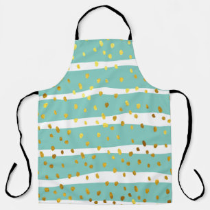 Glitzer Polka Punkte und Streifen Illustrationsmus Schürze
