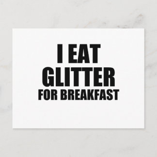 Glitzer Postkarte