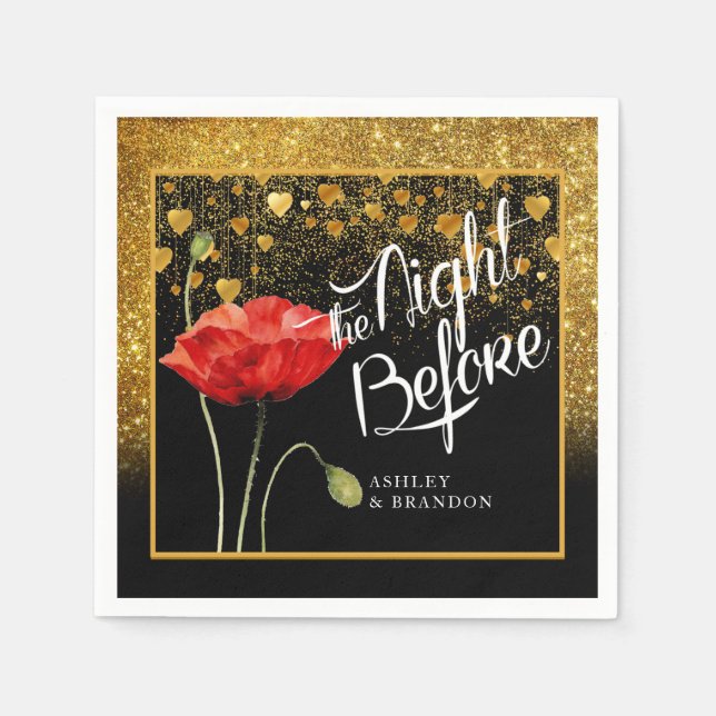 Glitzer Probe Dinner Napkins Serviette (Vorderseite)