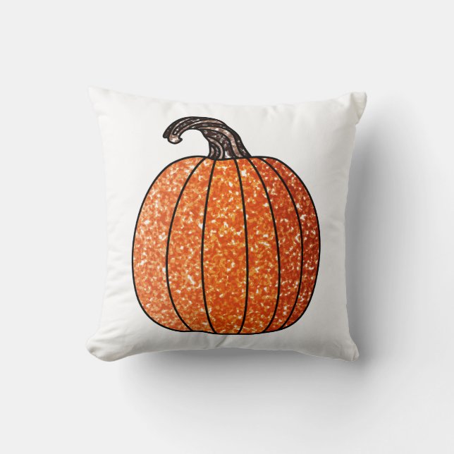Glitzer Pumpkin Kissen (Vorderseite)