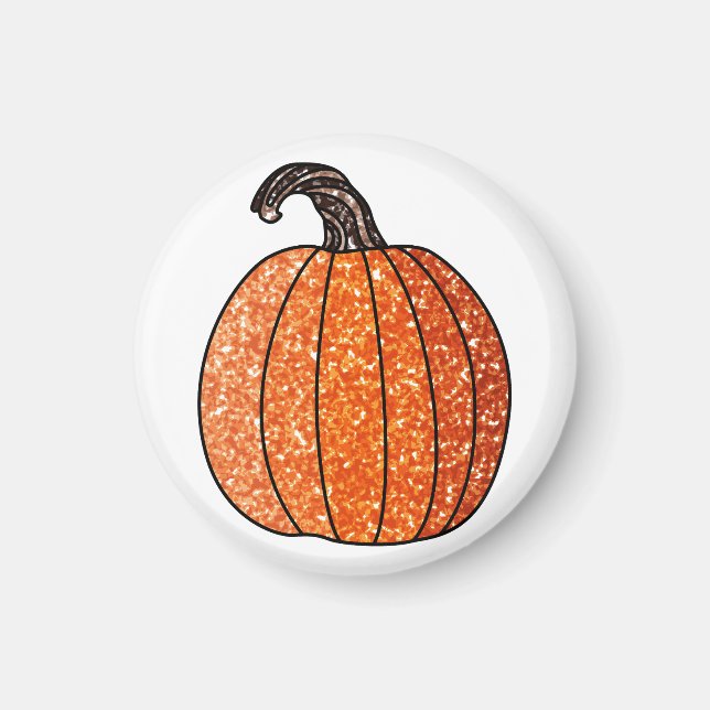 Glitzer Pumpkin Magnet (Vorne)